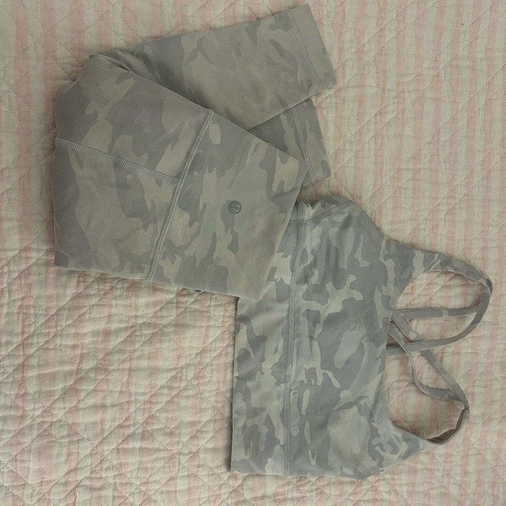 White camo Lululemon set